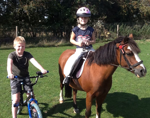 Tom Smith with Phoebe 23 year old ponyLady