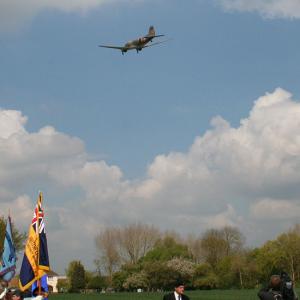Janet Norman Philips Battle of Britain Flypast at B 17 Memorial Unveiling May 2010
