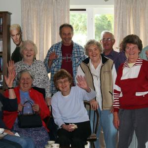 Janet Norman-Philips Coffee Morning At Pat Kellys With Many Villagers Who Are No Longer With Us October 2009