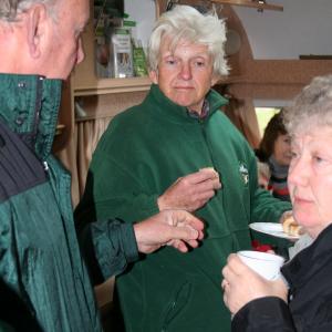 Janet Norman Philips Crowding Into The Coffee Caravan April 2012