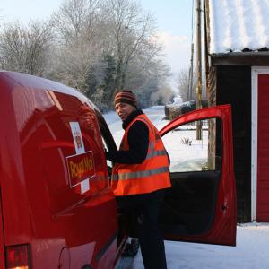 Janet Norman-Philips Postman Darren In The Snow January 2010