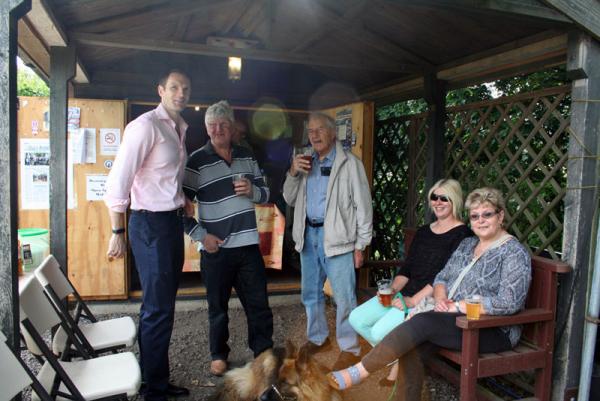 Local MP Dan Poulter visits Redlingfield Pub on the Green